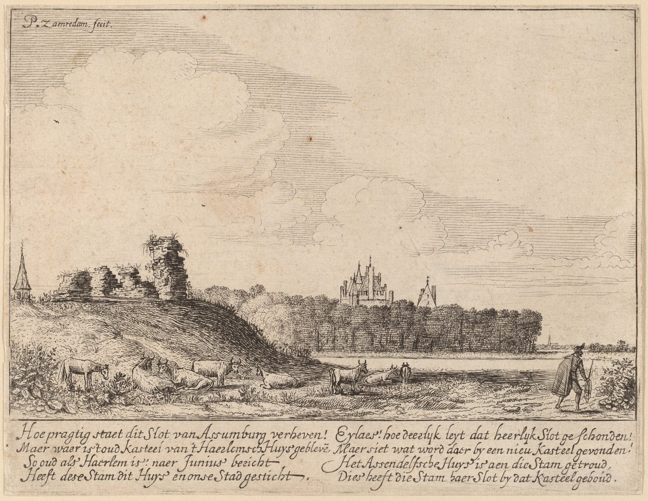 Ruinen der Burg Assemburg von Pieter Jansz Saenredam