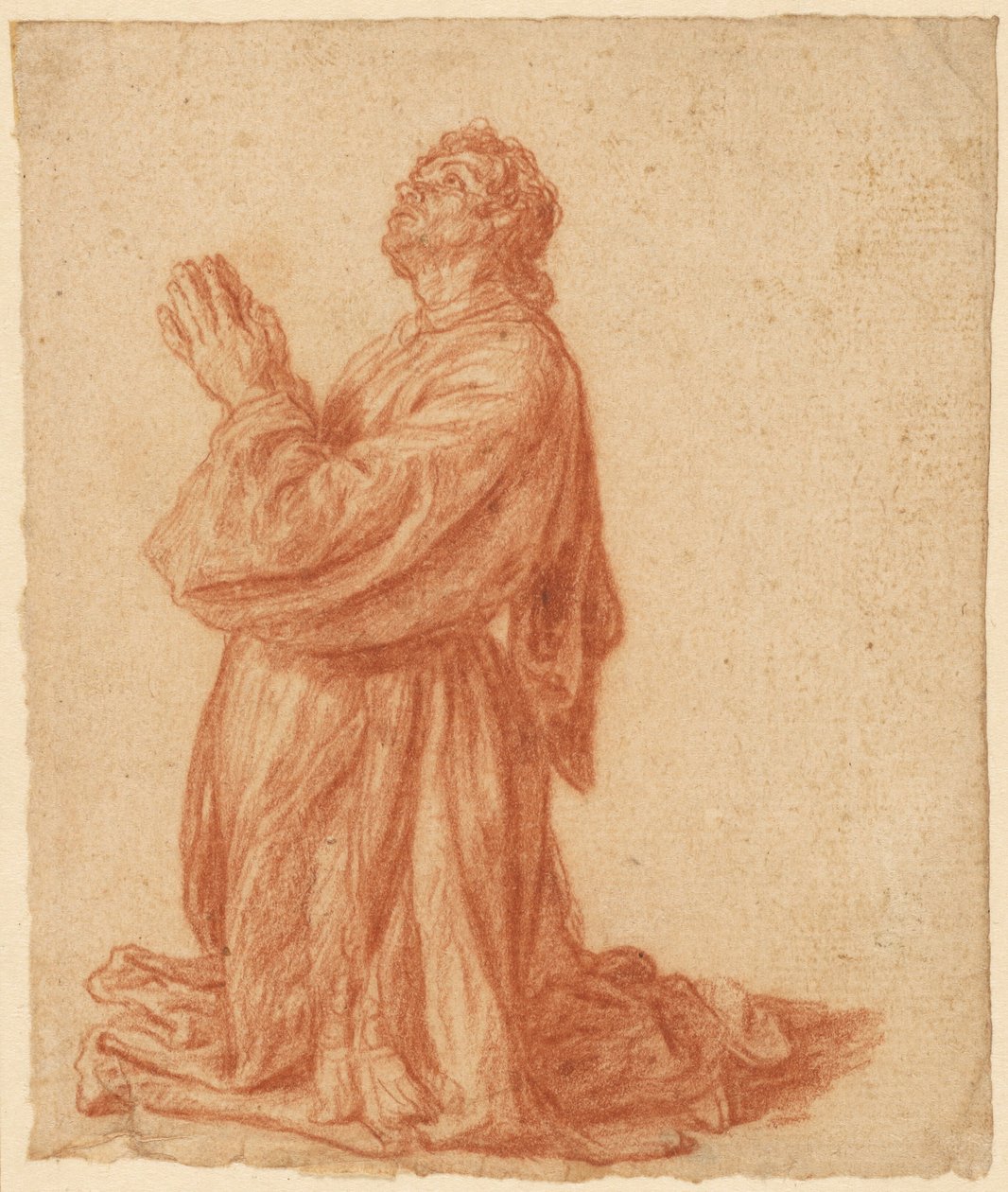Studie eines knienden Mannes von Pieter Lastman