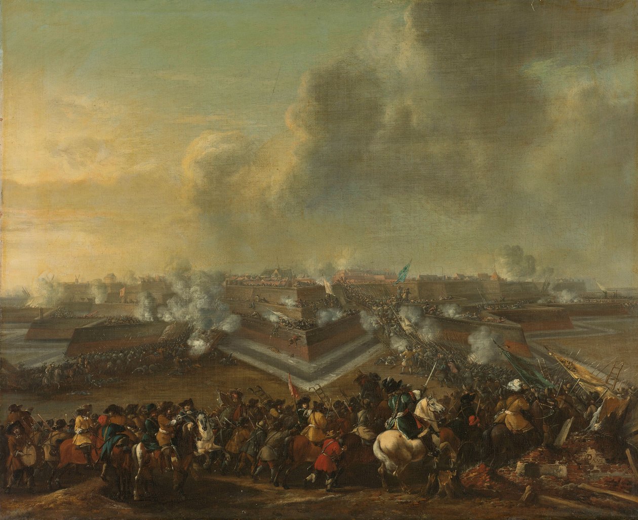 Angriff auf die Stadt Coevorden von Pieter Wouwermans or Wouwerman