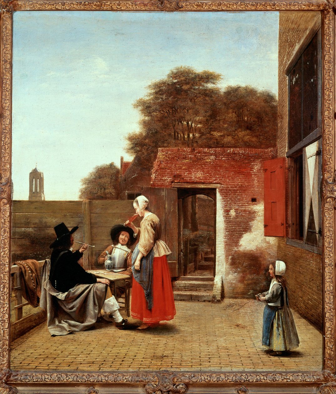 Ein niederländischer Innenhof von Pieter de Hooch