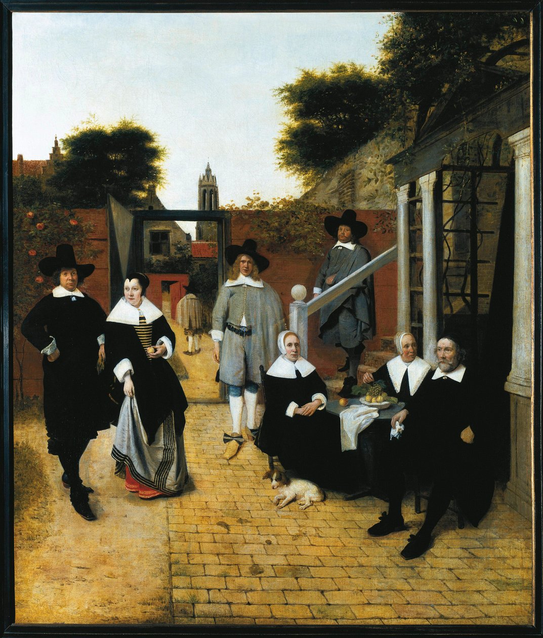 Gruppenporträt einer bürgerlichen Familie aus Delft von Pieter de Hooch