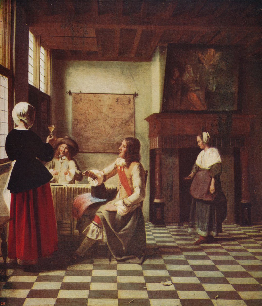 Innenraum eines niederländischen Hauses, ca. 1658 von Pieter de Hooch