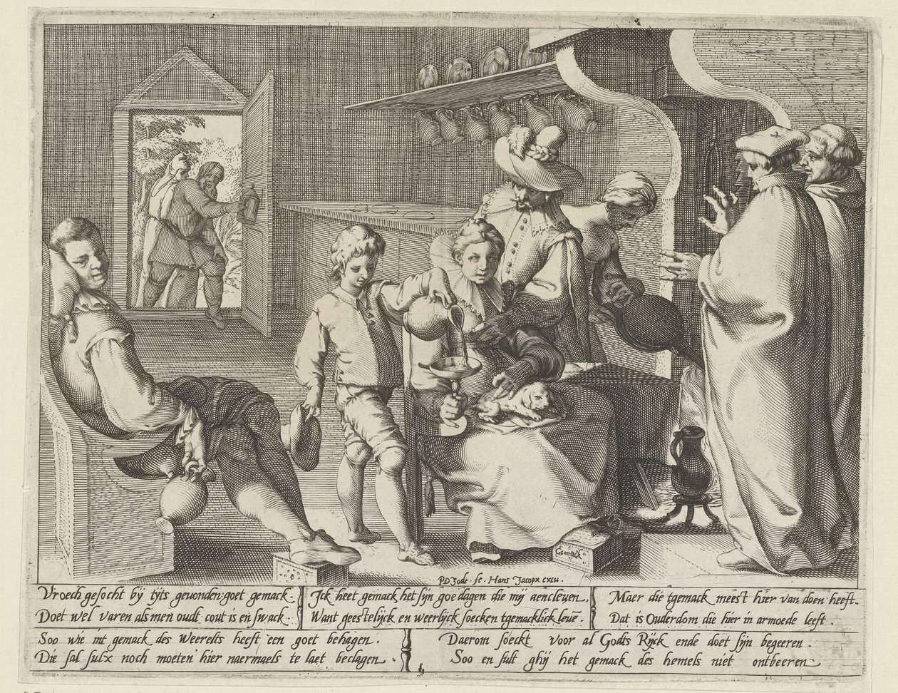 Allegorie auf die Bequemlichkeit von Pieter de Jode (I)