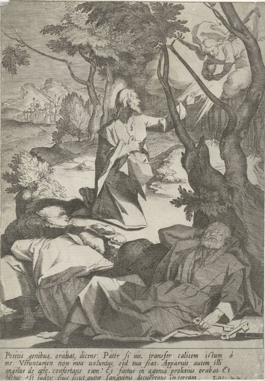 Christus im Garten Gethsemane von Pieter de Jode (I)