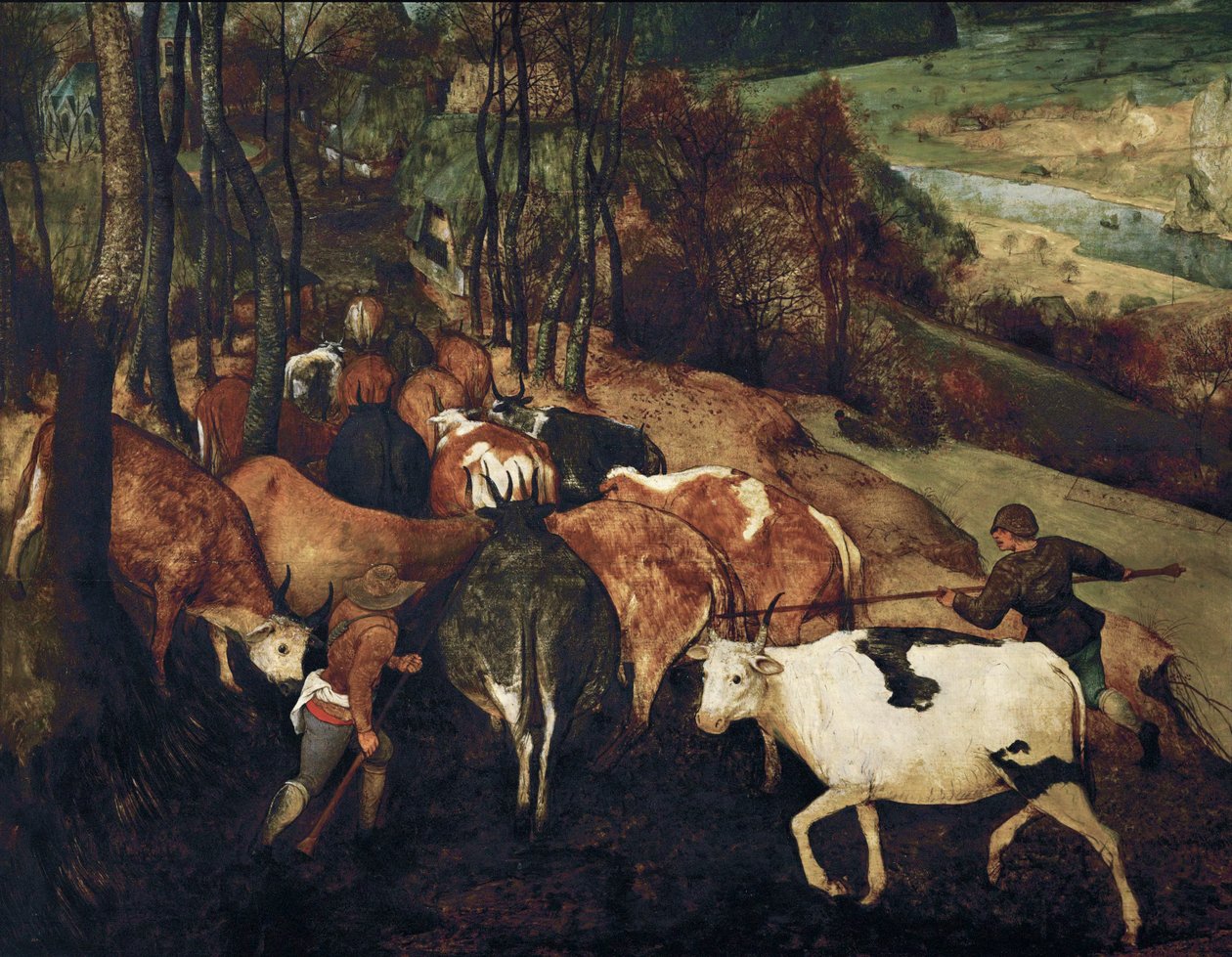 Die Rückkehr der Herde von Pieter the Elder Bruegel