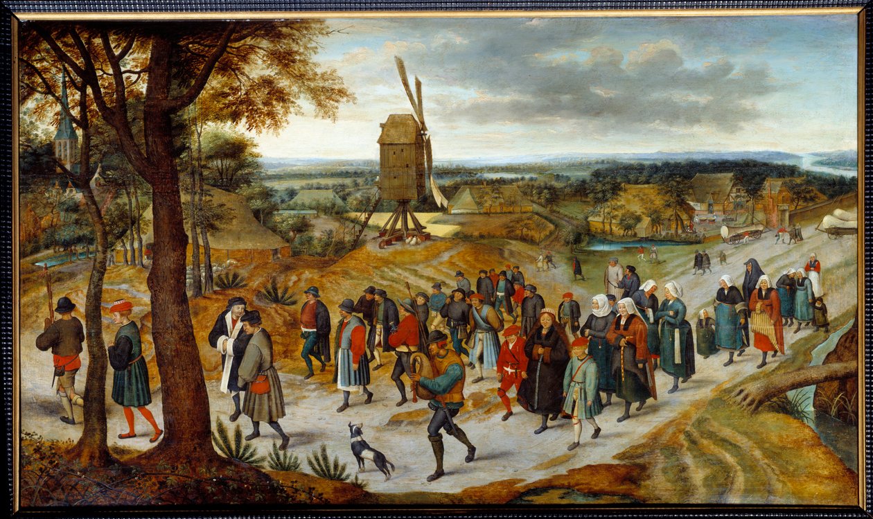 Die Hochzeitsprozession von Pieter Brueghel II der Jüngere, bekannt als Brueghel d