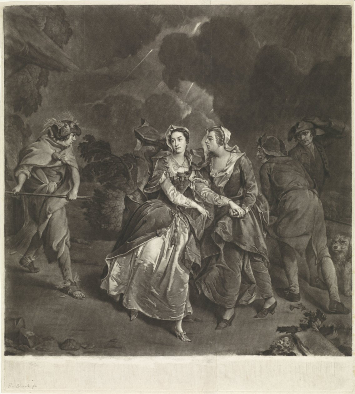 Schauspielerin Susannah Maria Cibber in der Rolle der Cordelia von Pieter van Bleeck