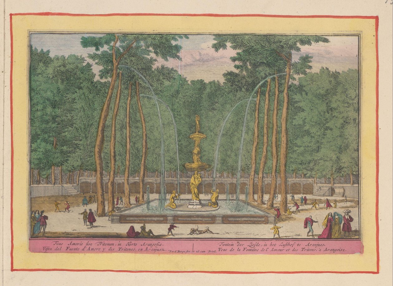 Brunnen der Liebe in Aranjuez von Pieter van den Berge