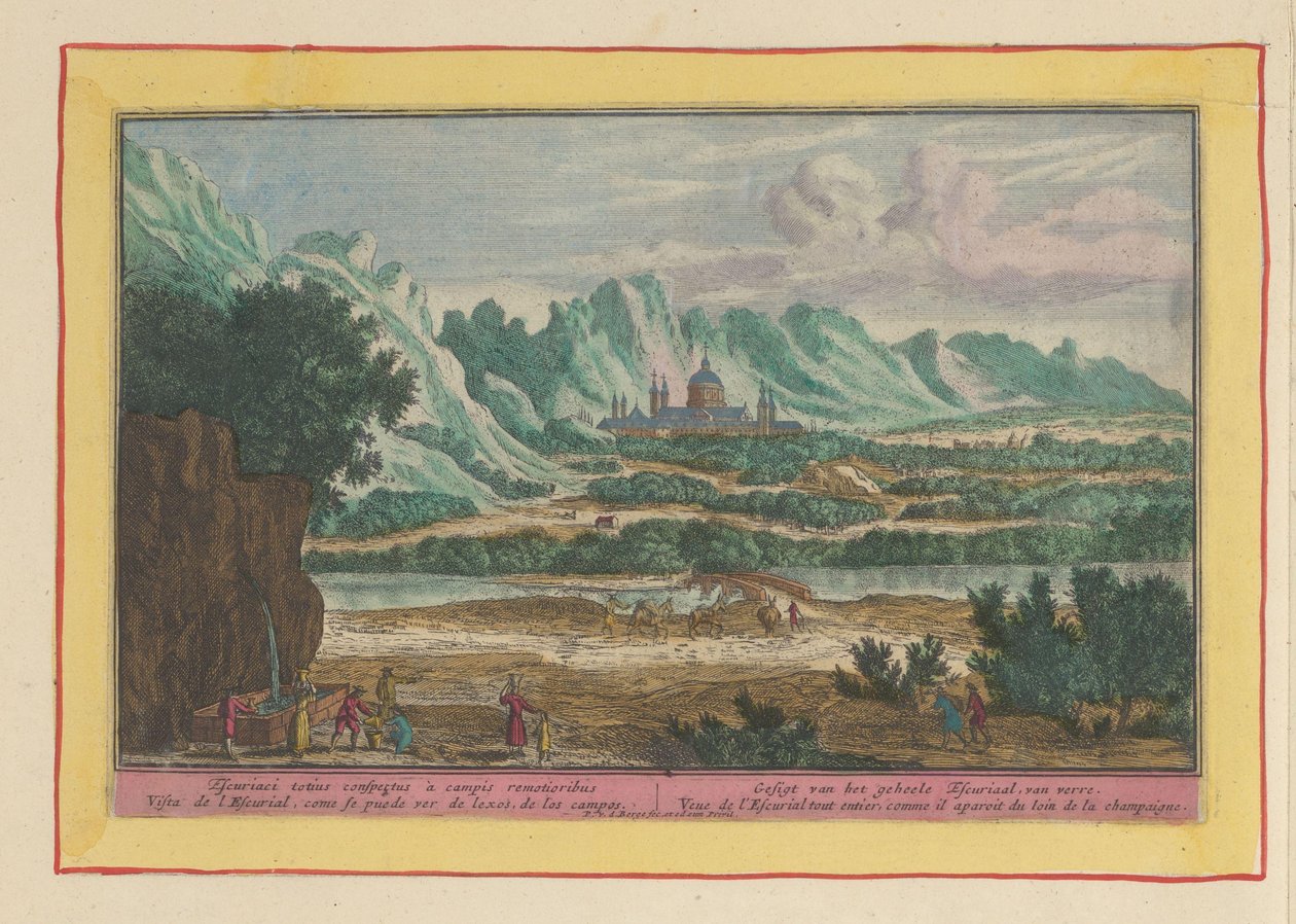 Landschaft mit Escorial von Pieter van den Berge