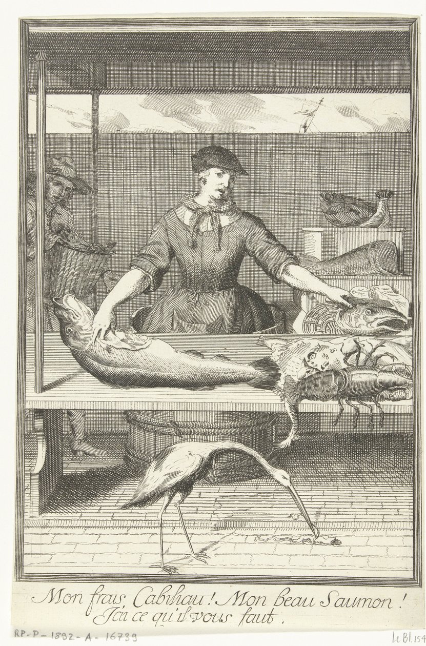 Fischverkäuferin von Pieter van den Berge