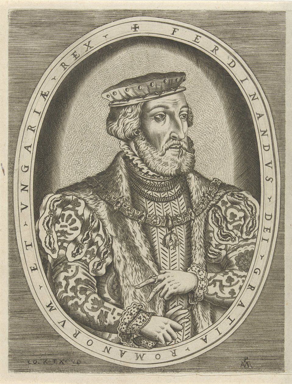 Porträt von Ferdinand I. von Habsburg, deutscher Kaiser von Pieter van der Heyden