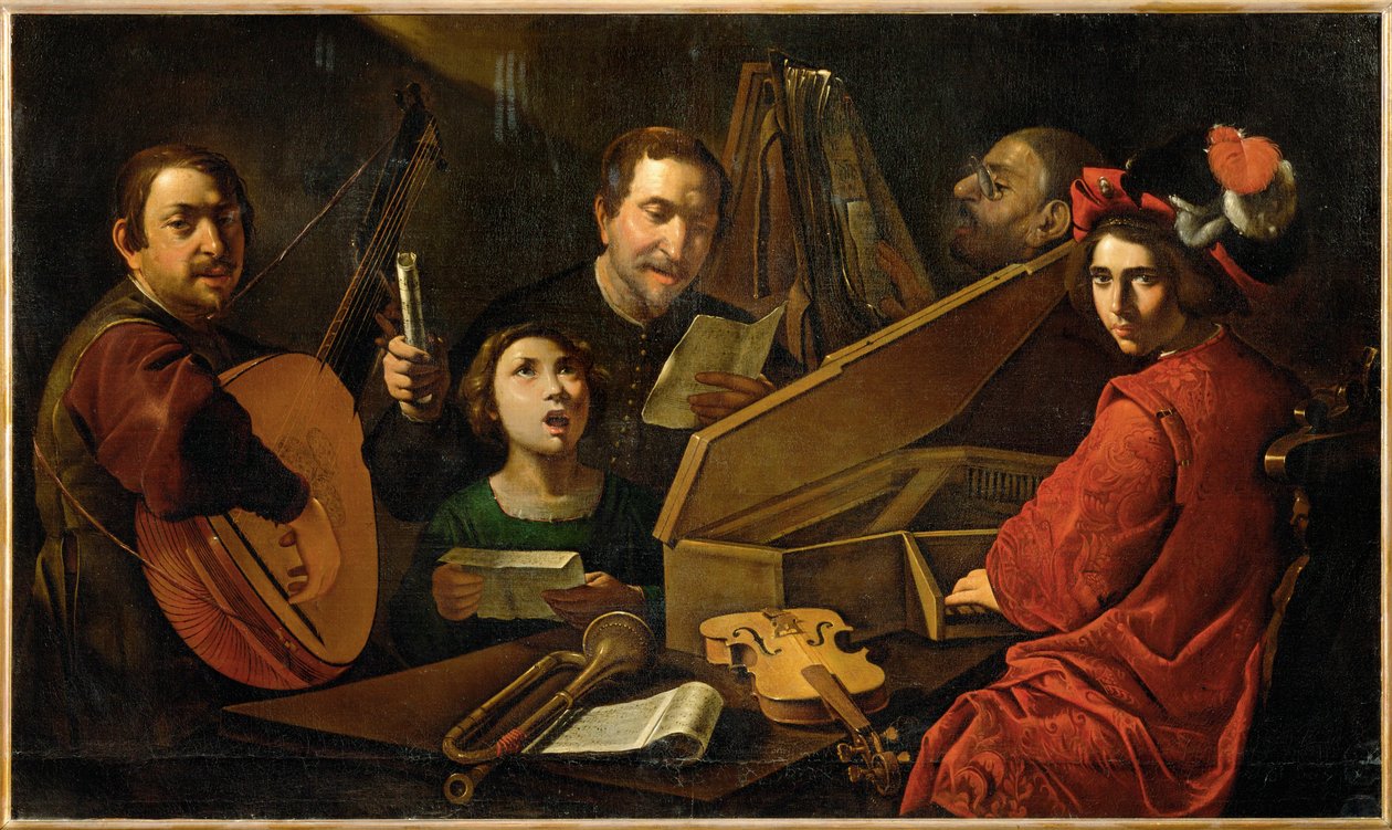 Konzert von Musikern und Sängern von Pietro (attr. to) Paolini