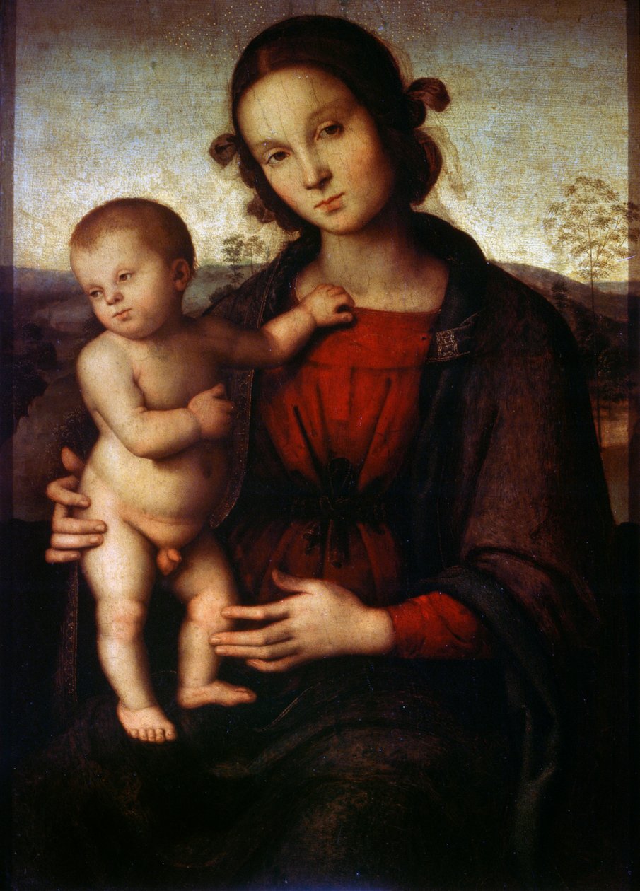 Jungfrau und Kind von Pietro Perugino