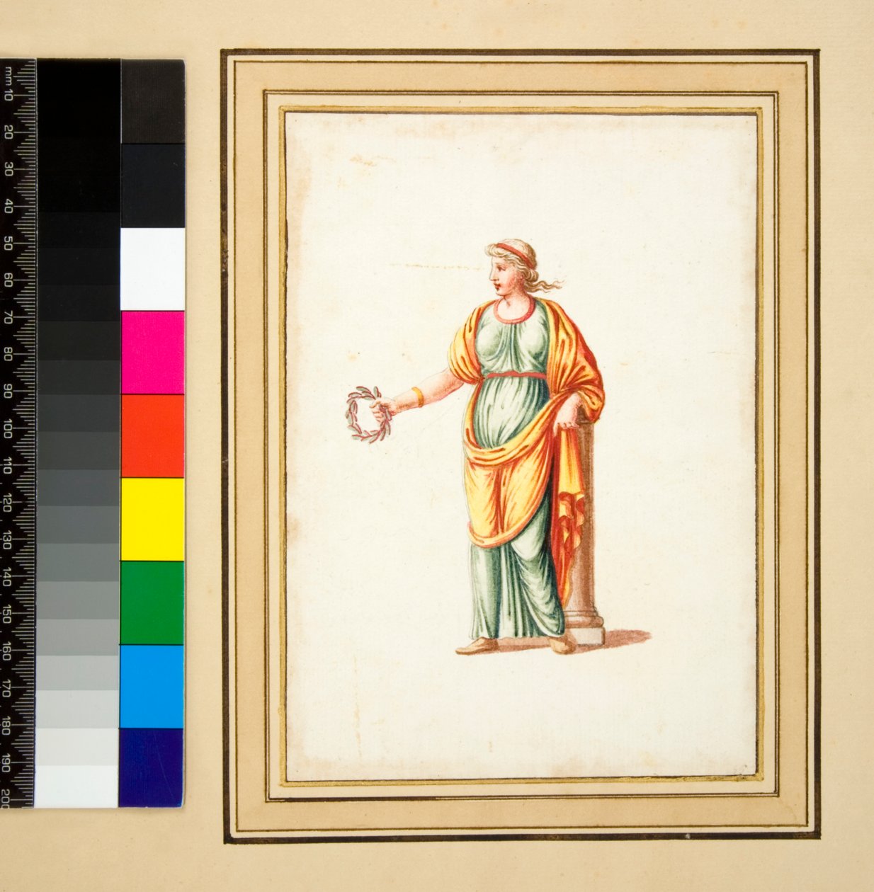Weibliche Figur nach links gewandt von Pietro Santi Bartoli