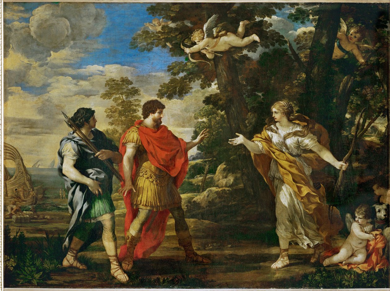 Venus als Jägerin erscheint Aeneas von Pietro da (1596 1669) Cortona