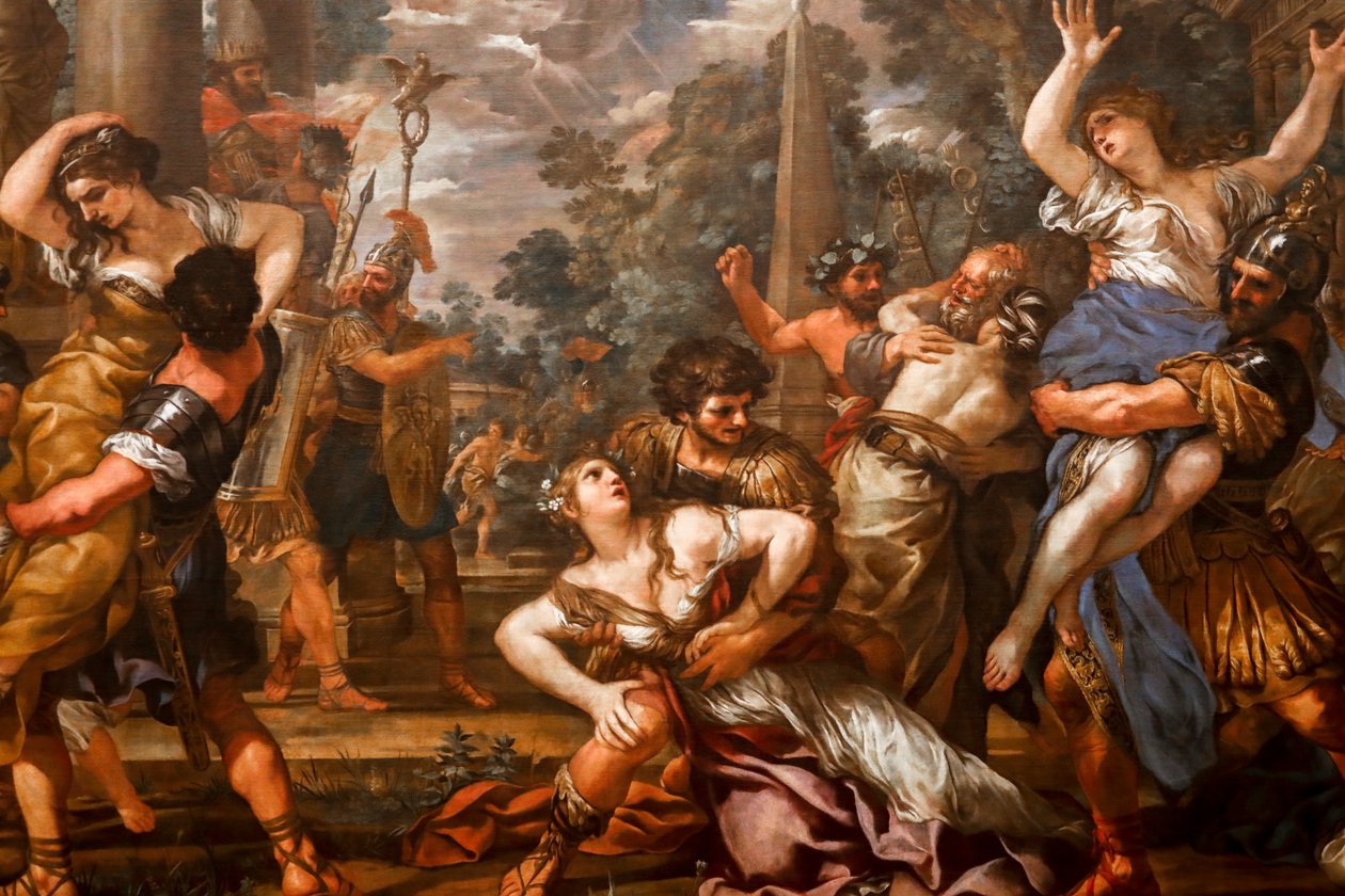 Der Raub der Sabinerinnen von Pietro da (1596 1669) Cortona