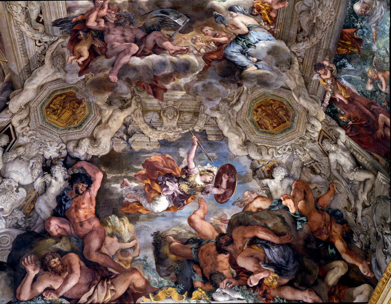 Der Triumph der göttlichen Vorsehung (Detail) von Pietro da Cortona
