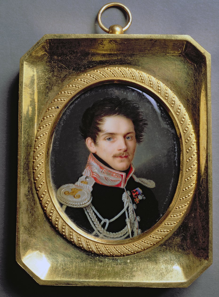 Porträt von Sergei Grigorievich Stroganov (1794-1882) von Pietro de Rossi