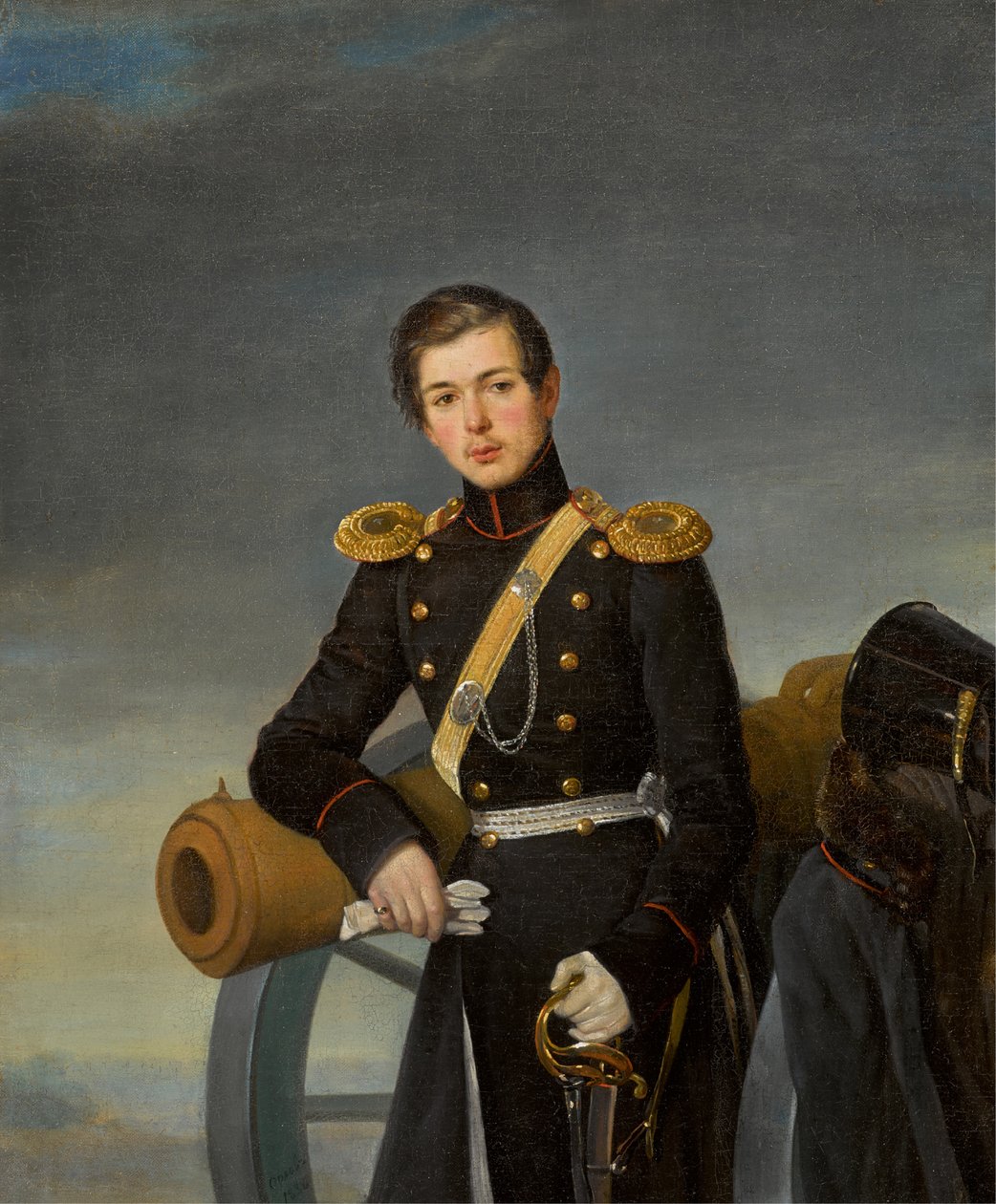 Porträt von Alexander Nikolaevich Karamzin 1815-1888, nach 1836 von Pimen Nikitich Orlov