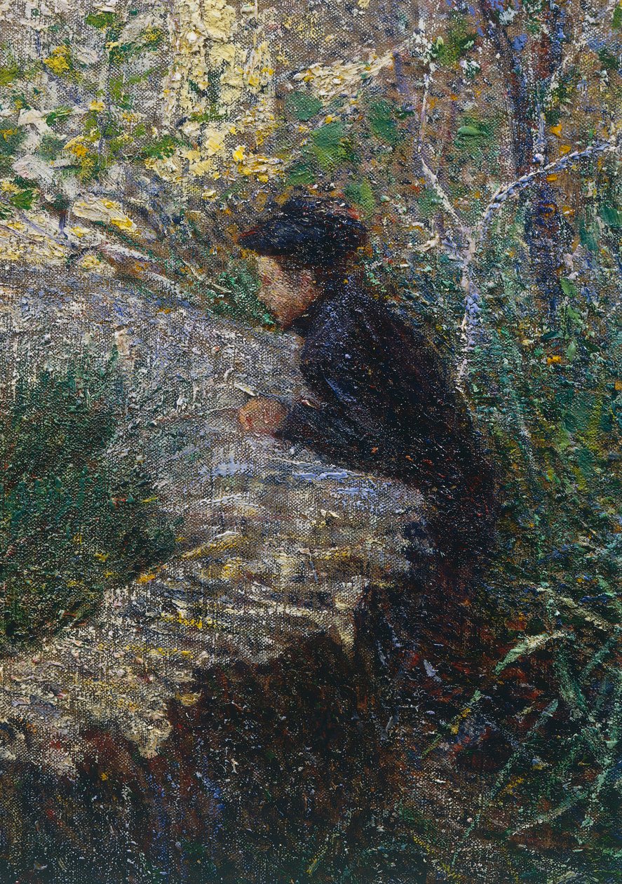 Aprilmorgen in Ligurien oder Oliven bei Albaro von Plinio Nomellini