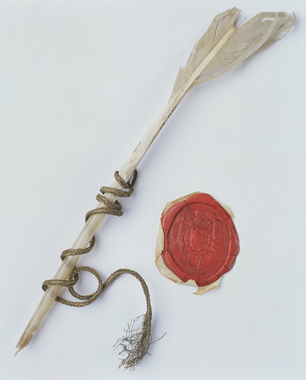 Federkiel und Wachssiegel, 1802 von Polish School