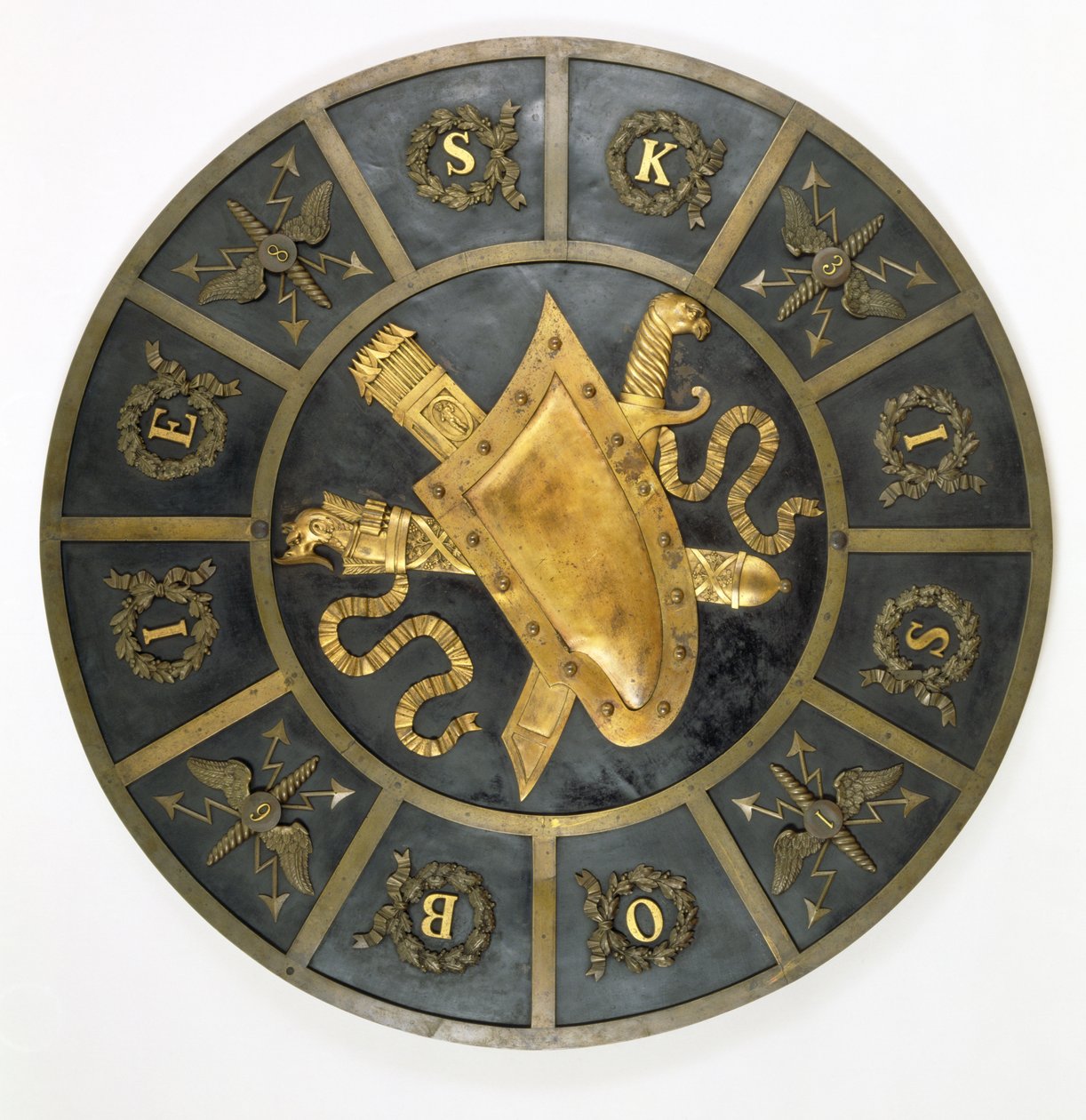 Schild zu Ehren von König Johann Sobieski III. (1629-96) von Polish School