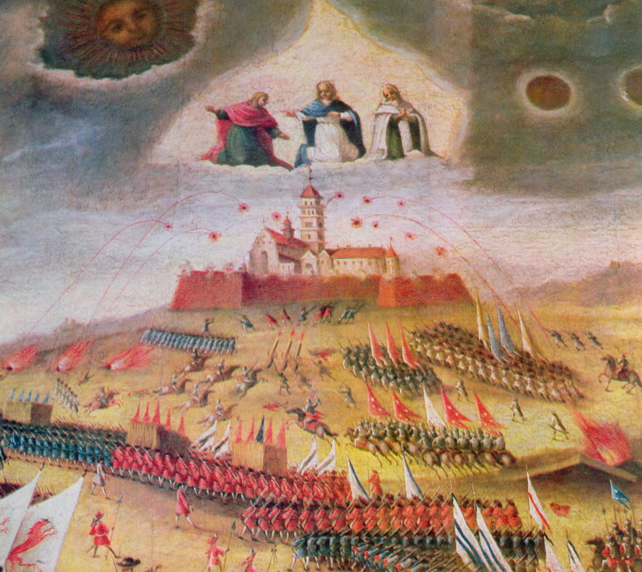 Die schwedische Belagerung des Klosters Jasna Gora im Jahr 1655 von Polish School