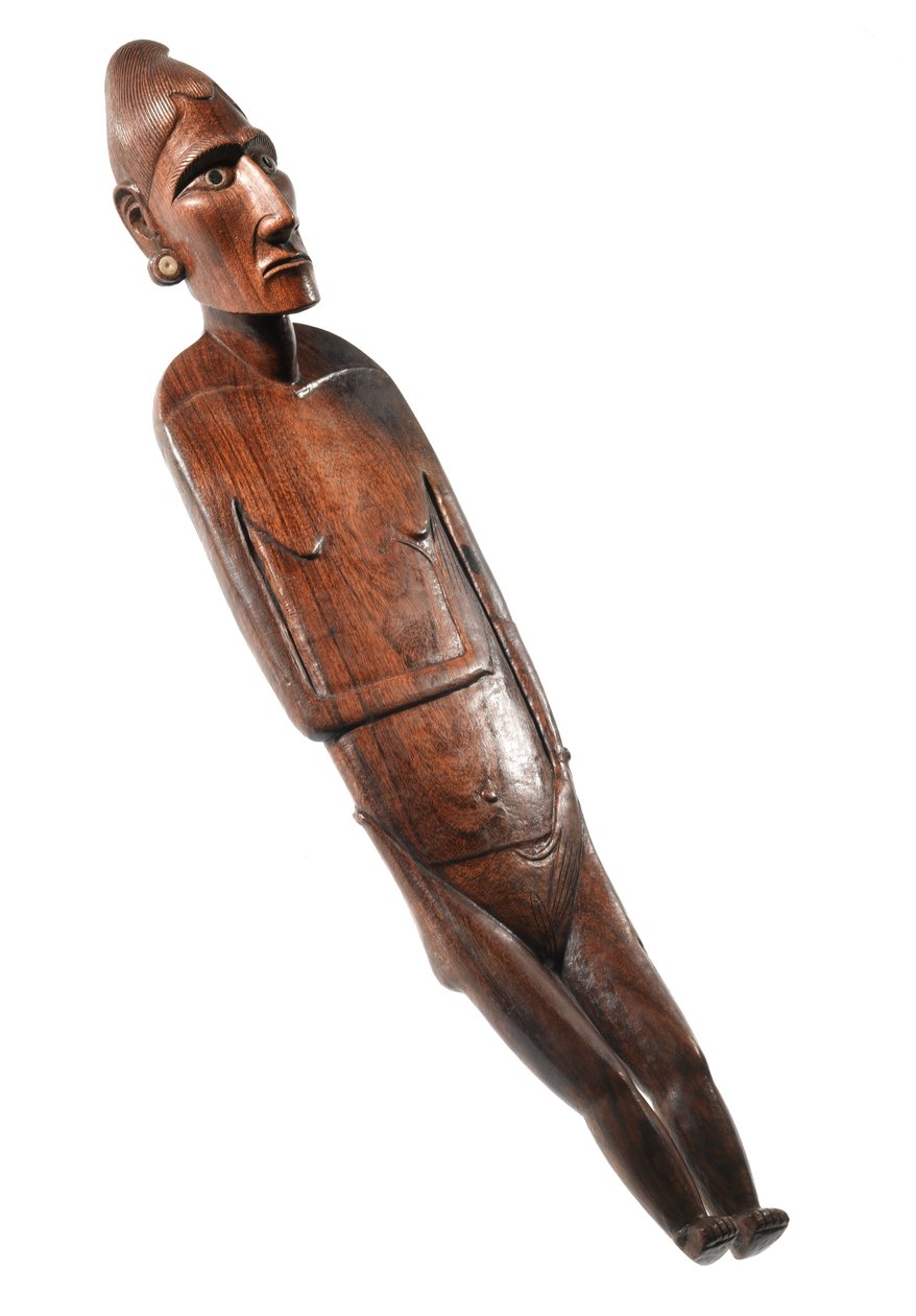 Weibliche Figur (moai papa) von Rapa Nui (Osterinsel) von Polynesian School