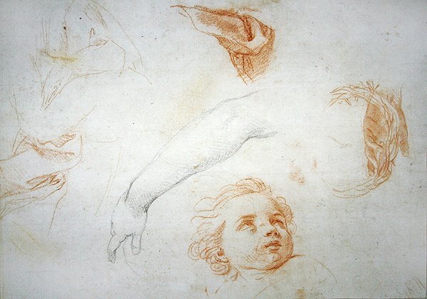 Studien für die Ekstase der hl. Katharina von Siena von Pompeo Girolamo Batoni