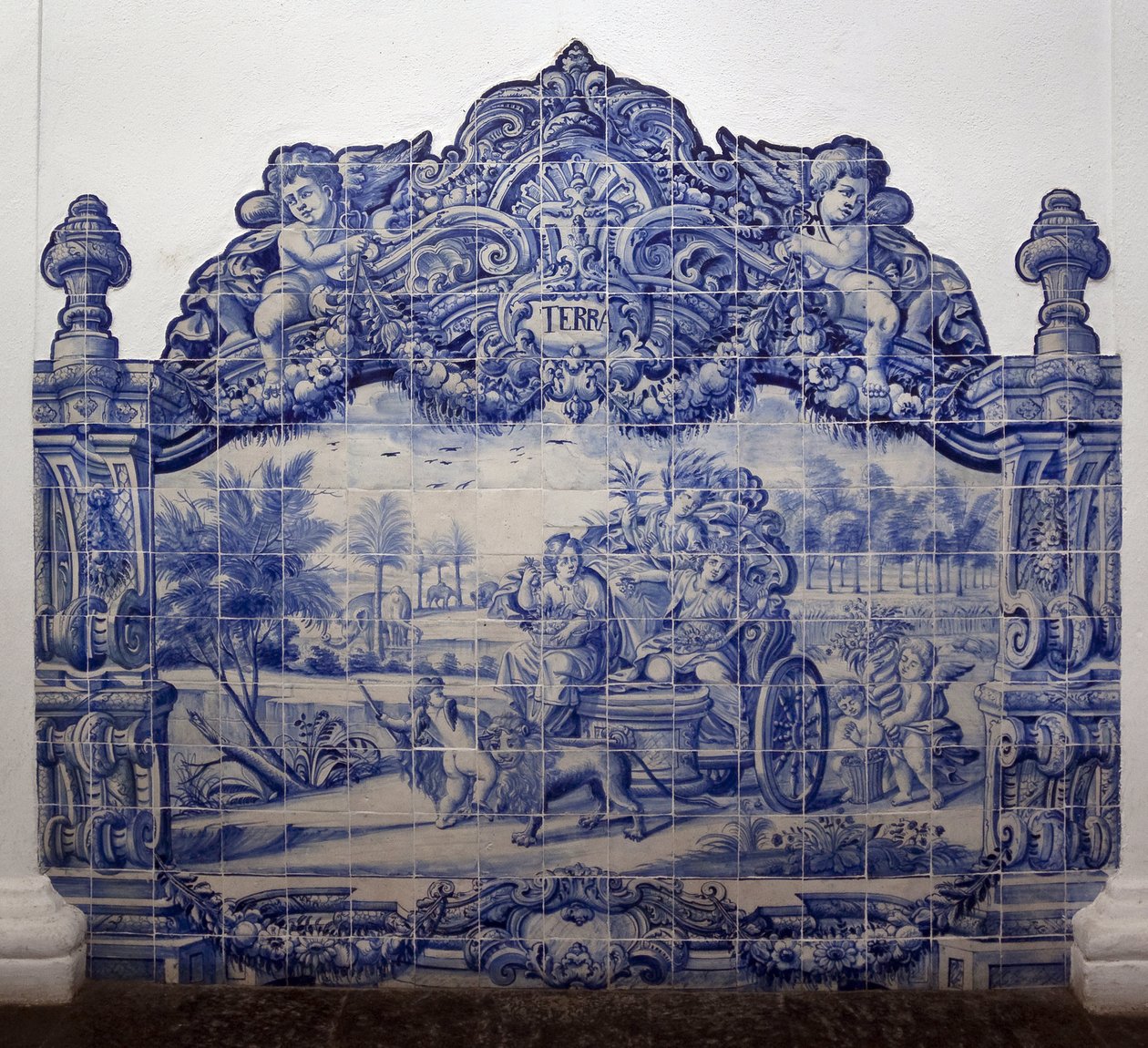 Allegorie der Erde von Portuguese School