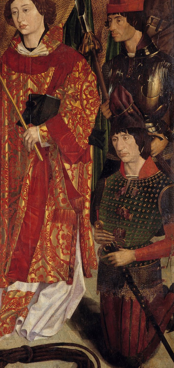 Heiliger Vinzenz, Schutzpatron von Lissabon und Heinrich der Seefahrer (1394-1460), Gründer einer Schule für Navigatoren (Detail) von Portuguese School
