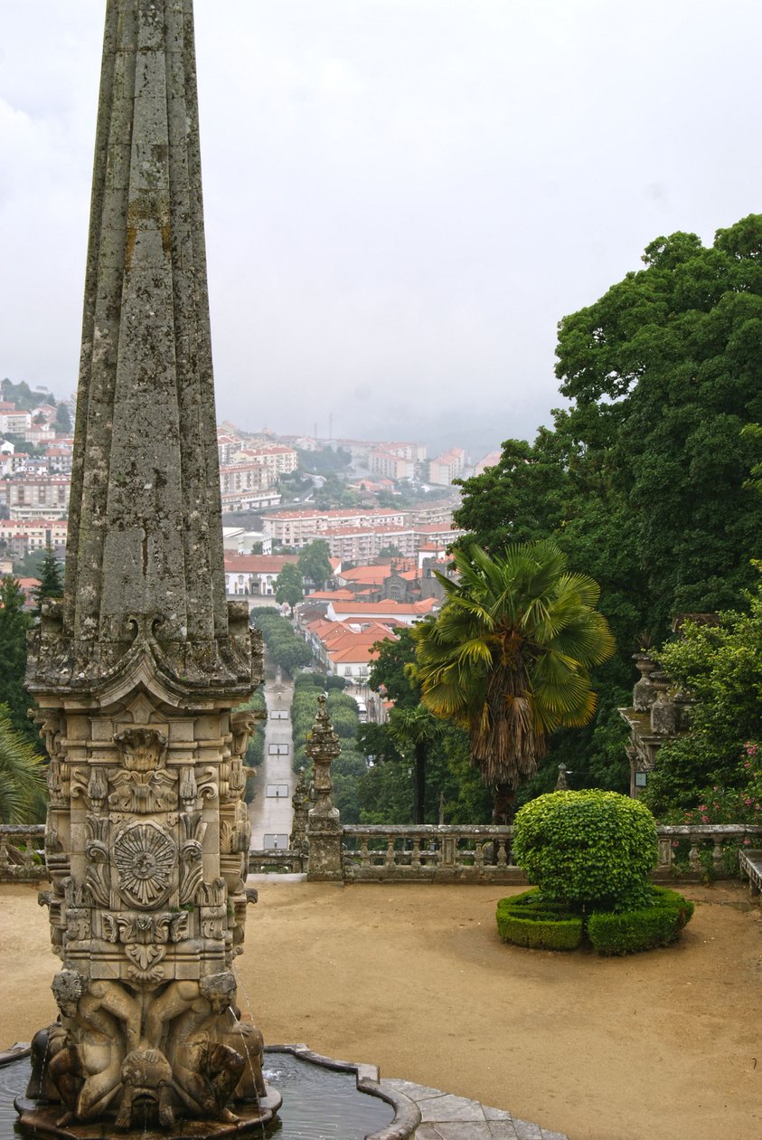 Santuário de Nossa Senhora dos Remédios Obelisk, Lamego, Portugal, 1738 von Portuguese School