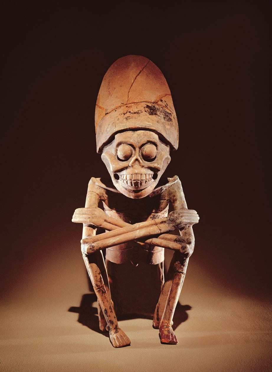 Mictlantecuhtli (Herr von Mictlan) Remojadas-Stil, aus Los Cerros, Tierra Blanca, Vera Cruz von Pre Columbian