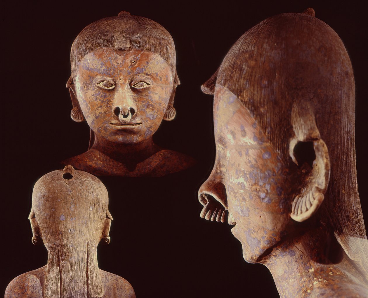 Details der sitzenden Figur, Chinesco-Kultur von Pre Columbian Pre Columbian