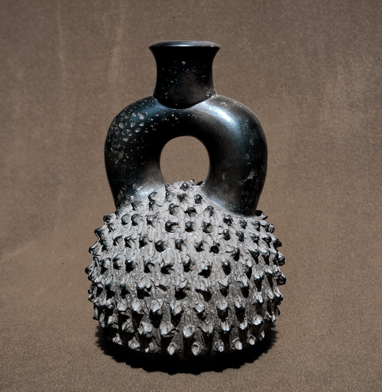Präkolumbianische Kunst, Cupisnique-Zivilisation: Vase in Form eines Käfers und Granatapfels. 300 v. Chr.-100 n. Chr. Lima, Nationalmuseum für Anthropologie und Archäologie, Peru von Pre Columbian Pre Columbian
