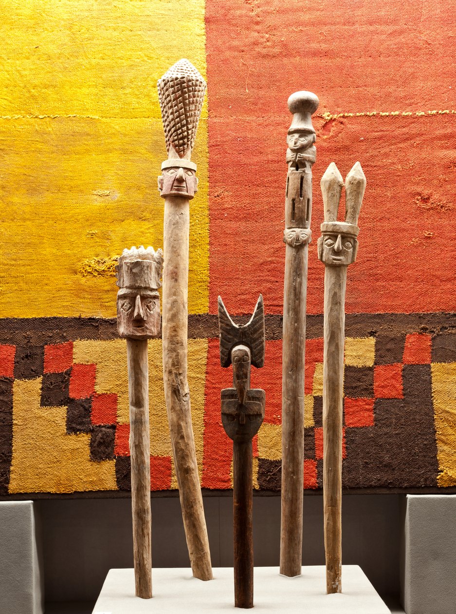 Satz von Zeptern / Peru, Chancay-Kultur von Precolombian Precolombian