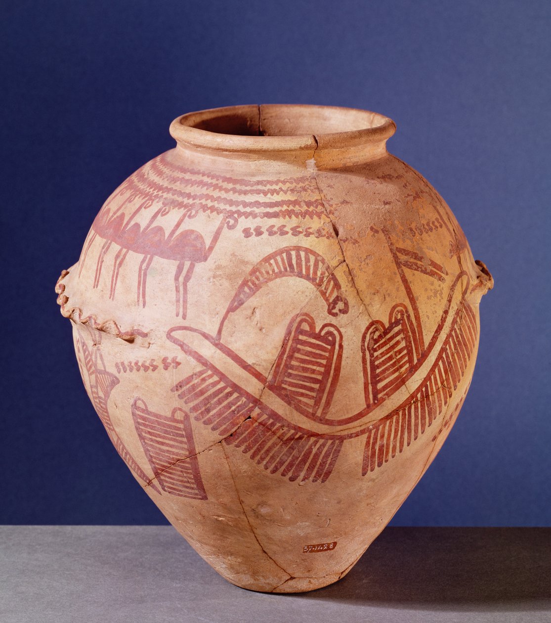 Vase mit zwei Schreinen auf einem Lastkahn, ca. 3500 v. Chr. von Predynastic Period Egyptian