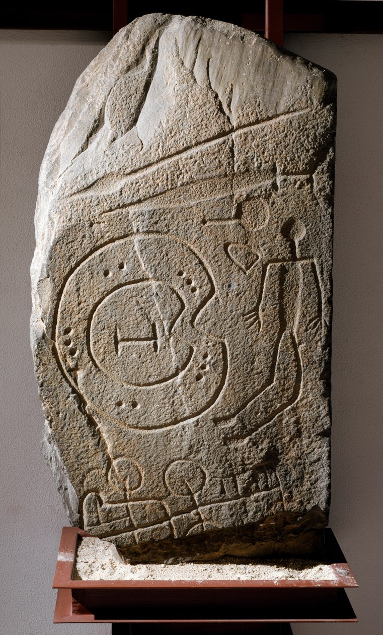 Iberische Stele des Solana de Cabanas Kriegers. 8.-6. Jahrhundert v. Chr. von Prehistoric Prehistoric