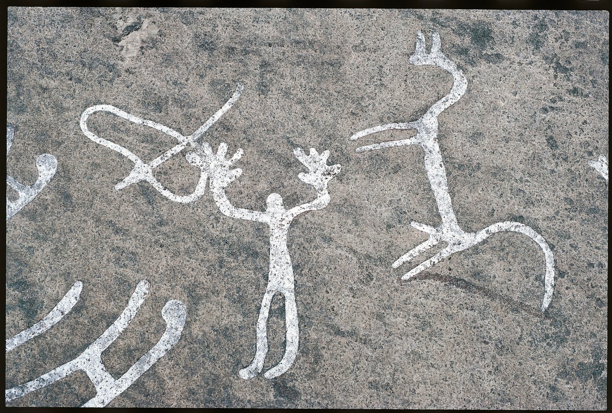 Schweden, Västra Götaland, Litsleby, Felsritzungen in Tanum oder Tanumshede von Prehistoric Prehistoric