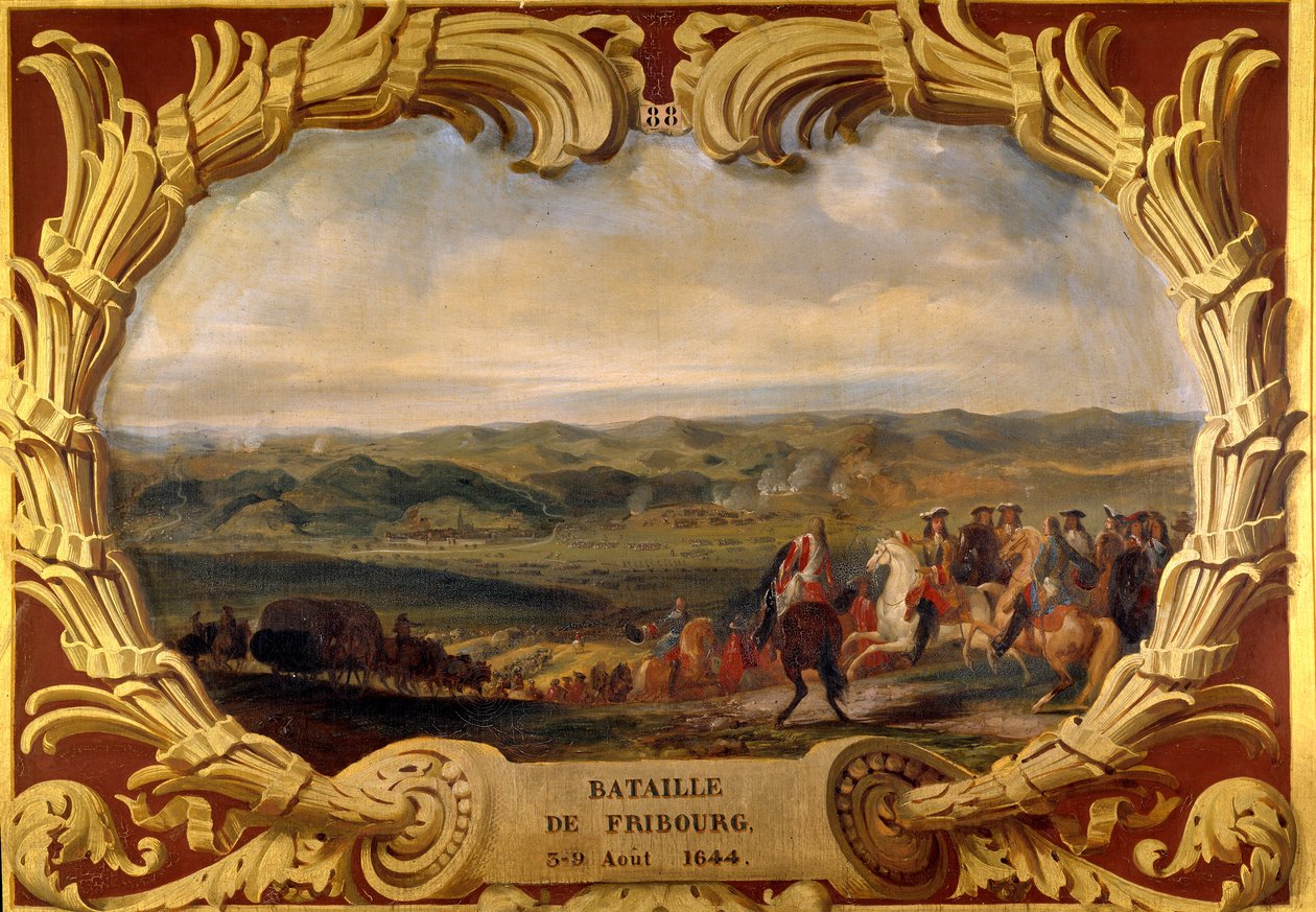 Schlacht von Freiburg vom 3. bis 09.08.1644 Sieg des Grand Conde (Louis II Prinz von Bourbon) und von Henri de La Tour d