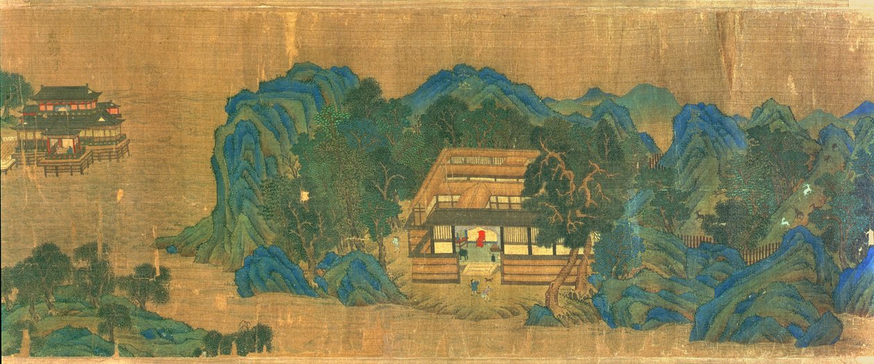 Wang Chuans Residenz, nach dem Malstil und der Poesie von Wang Wei von Qiu Ying