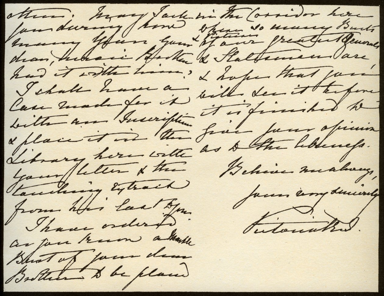 Brief von Königin Victoria an Mary Augusta Gordon, Windsor Castle, 16. März 1885 von Queen Victoria