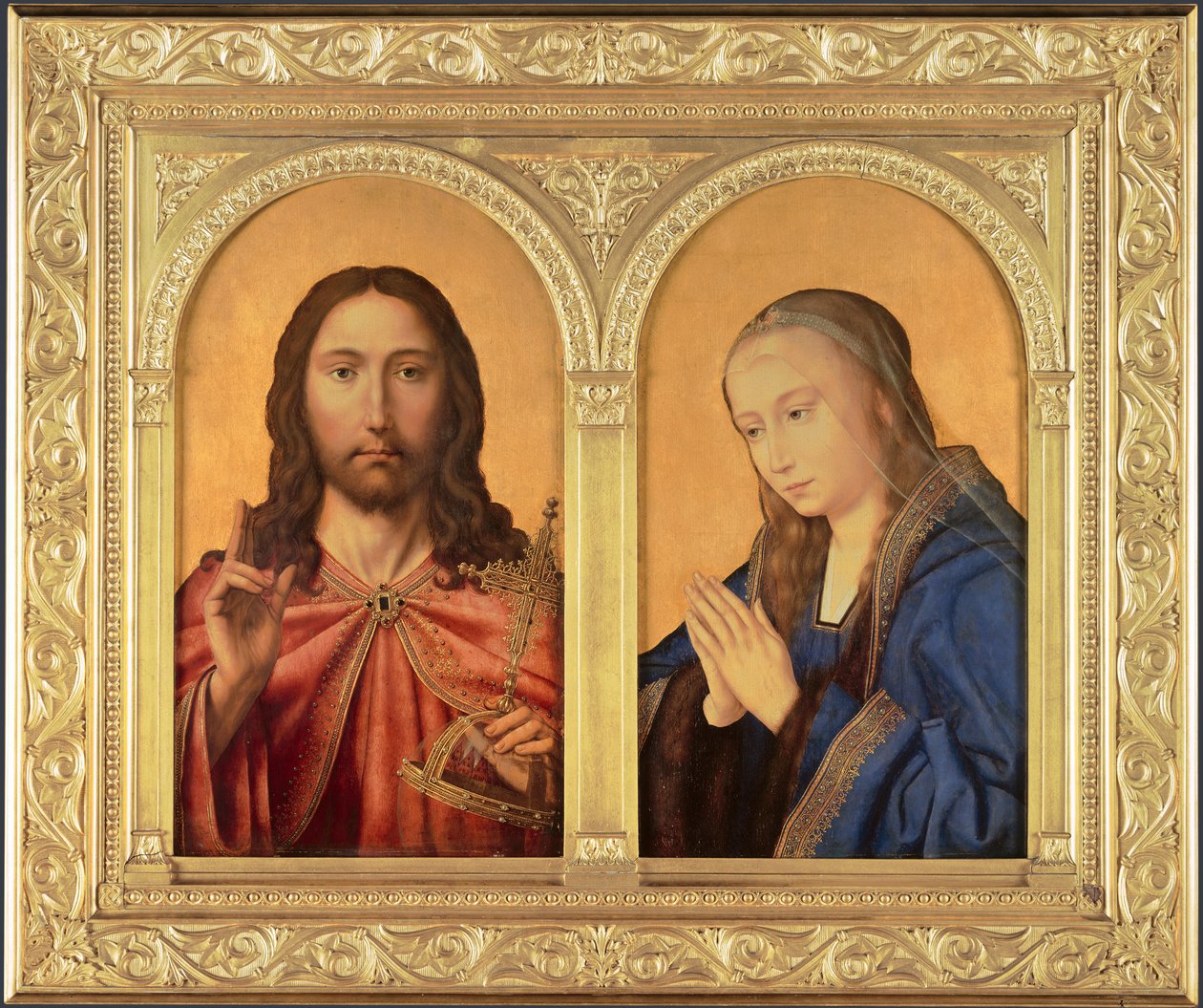 Diptychon: Christus und die Jungfrau, zwischen 1500 und 1550 von Quentin Massys or Metsys