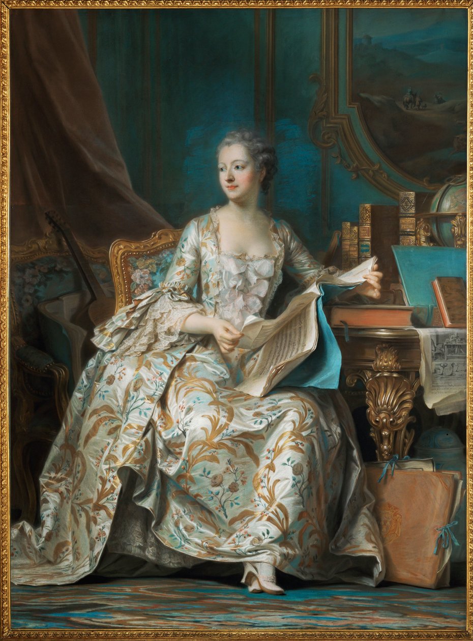 Pompadour, Marquise de (Jeanne Antoinette Poisson) von Quentin de la Latour