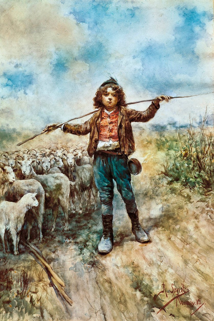 Hirtenporträt von Rafael Senet
