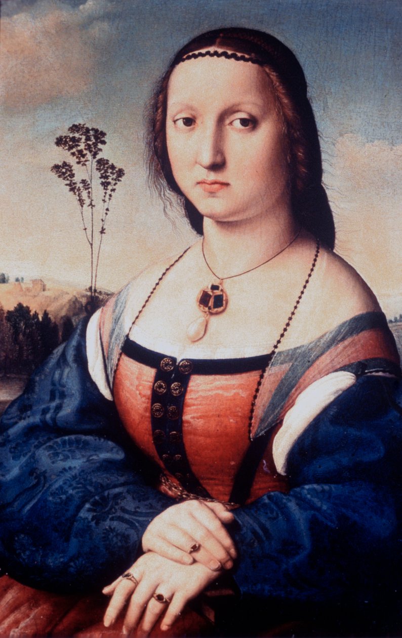 Porträt von Maddalena Doni, 1506 von Raffaello Sanzio Raphael
