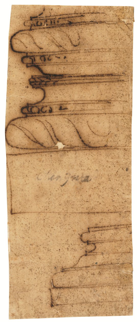 Zwei architektonische Fragmente von Raffaello da Montelupo