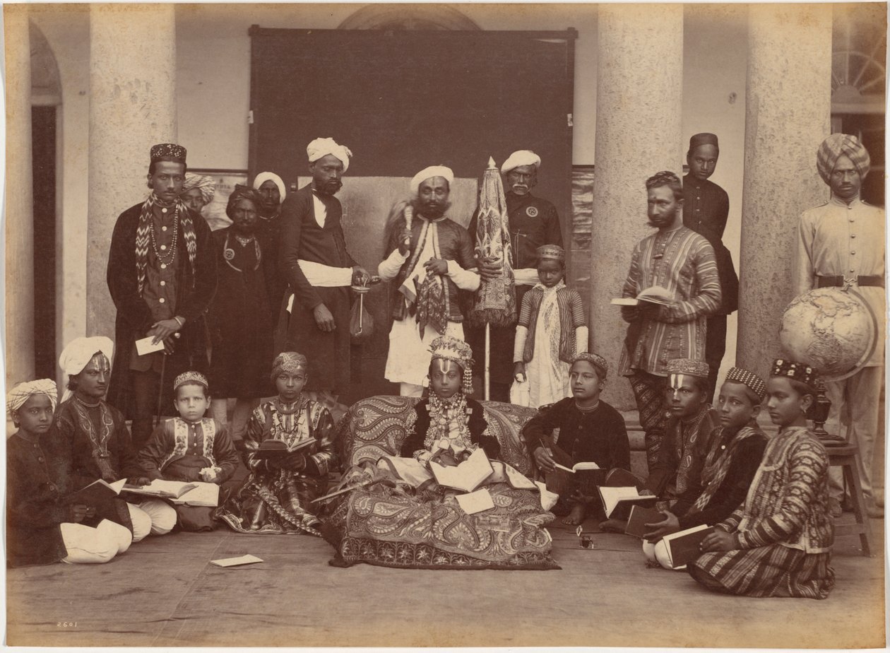Maharadscha von Rewa und Klassenkameraden von Raja Deen Dayal