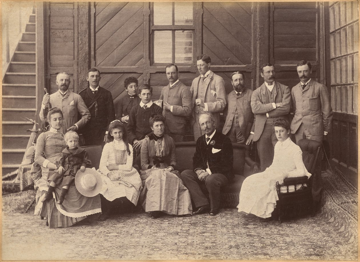 Vizekönigliche Gesellschaft Shimla (verso) von Raja Deen Dayal