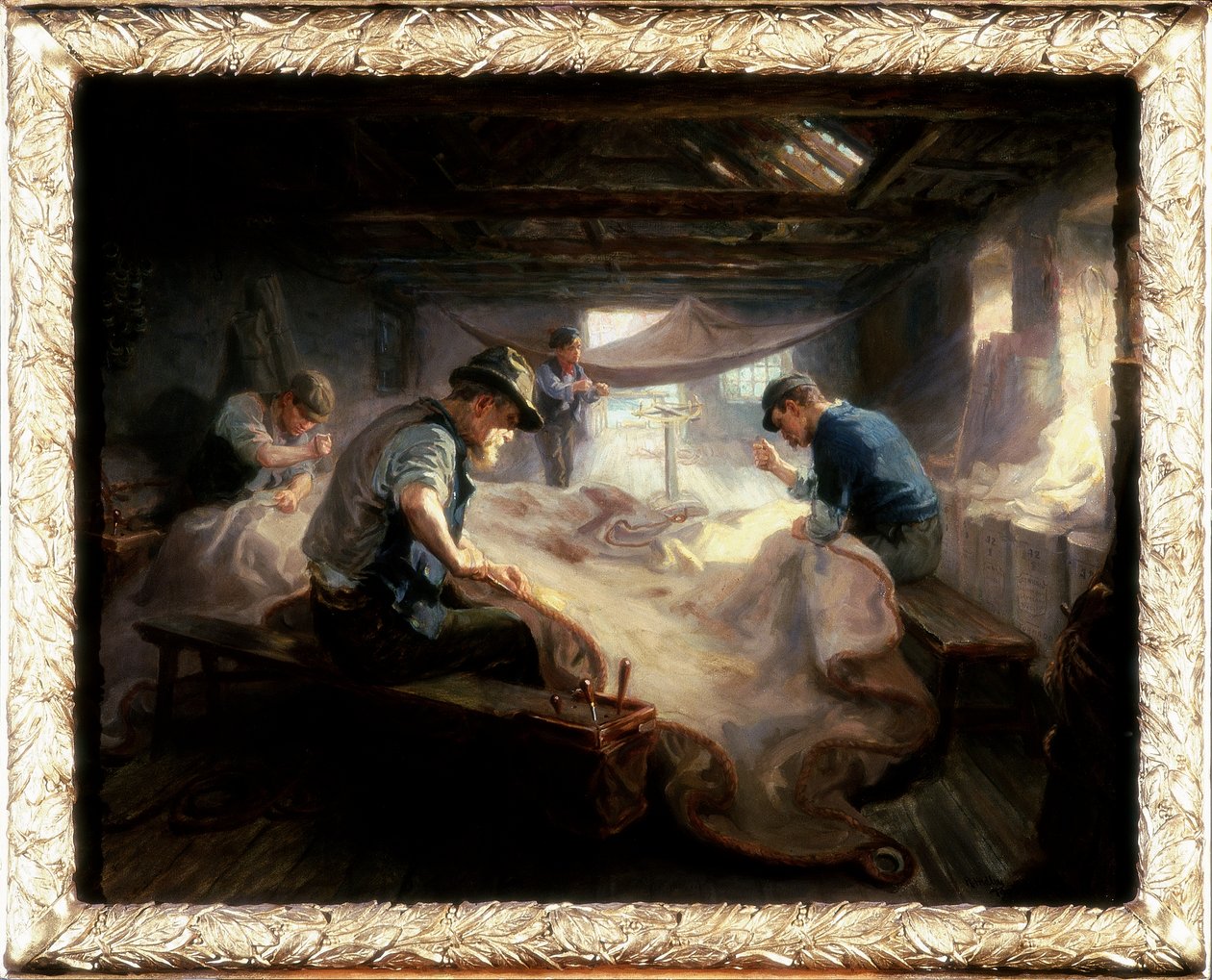 Das Segelloft, 1908 von Ralph Hedley: Kunstdruck kaufen